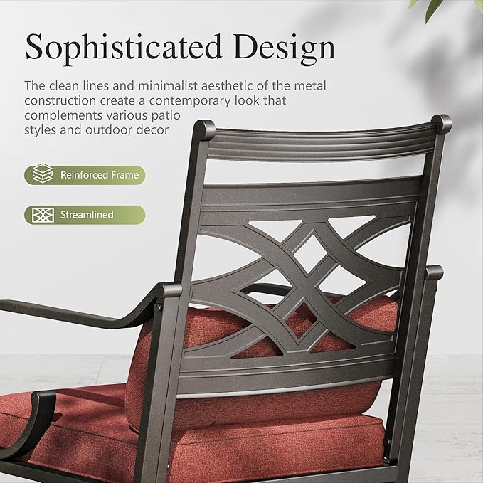 Sophia and William Swivel Patio Dining Set - Image 3