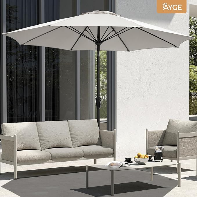 Ayge 9FT Large Outdoor Patio Umbrella Market Table Umbrella-UV Resistant - Image 5
