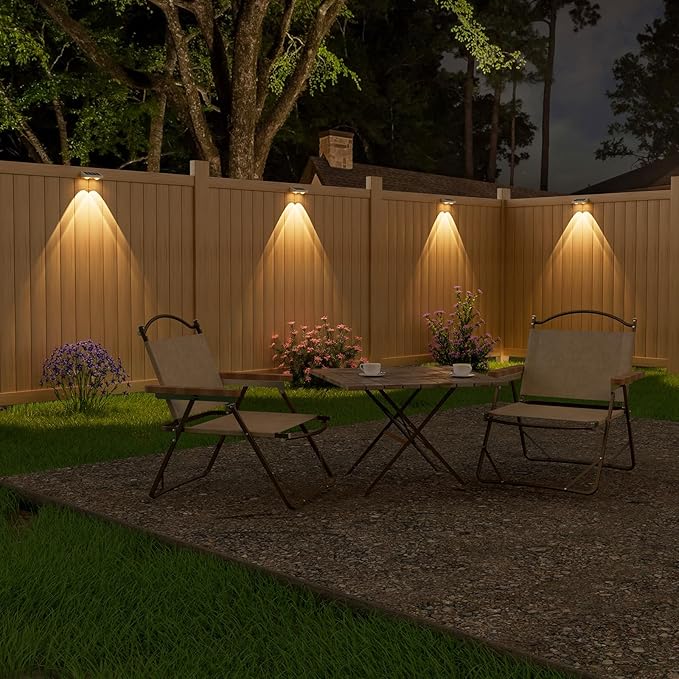 NIORSUN Solar Fence Lights, 16 Pack Solars Deck Light, Warm White Color - Image 2