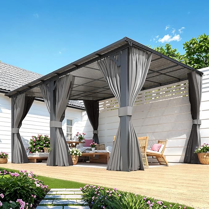 AECOJOY 14' x 12' Gazebo Outdoor Pergola - Image 3