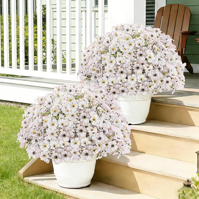 22 Pack Artificial Flowers Outdoor Fake Plants, Faux Flowers UV Resistant - Image 5