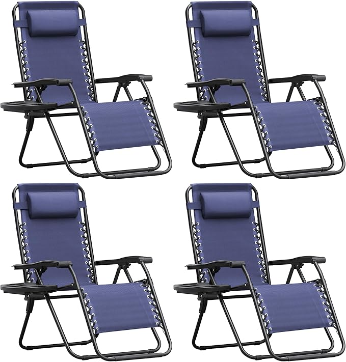 Homall Zero Gravity Chair Patio Folding Lawn Outdoor Lounge Gravity Camp by Homall