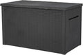 Keter Java XXL 230 Gallon Resin Rattan Look Large Outdoor Storage Deck Box by Keter