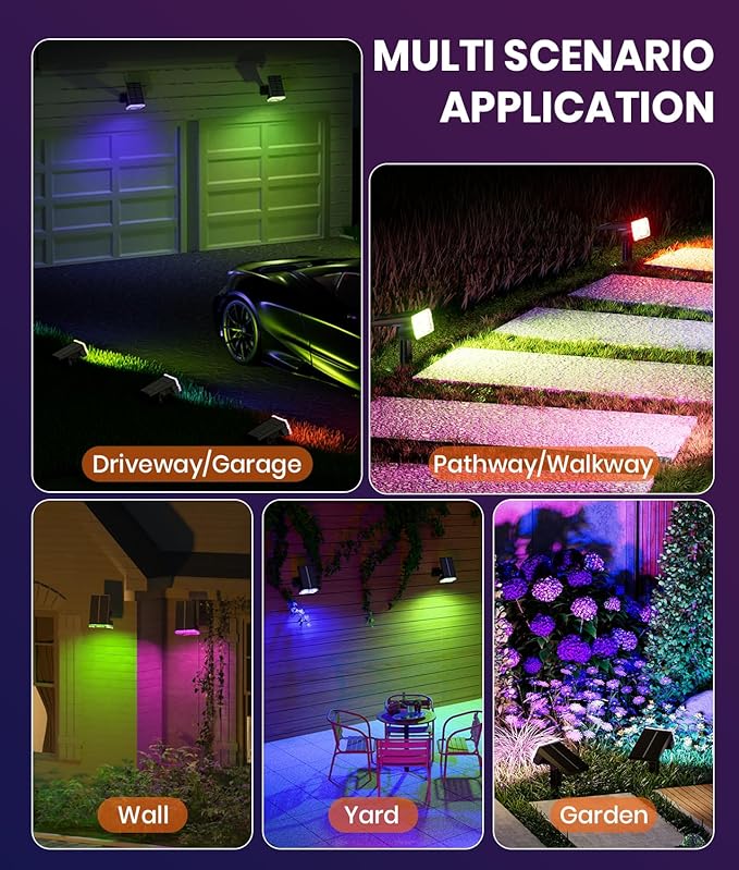 12 Pack - Solar Christmas Lights Outdoor Waterproof, 6 Color Changing - Image 7