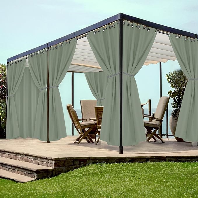 HolidayIdeas Grommet Outdoor Curtains by HolidayIdeas