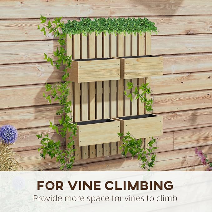 Outsunny 4 Box Raised Garden Bed - Image 3