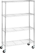 Amazon Basics 4-Shelf Adjustable Heavy Duty Storage Shelving Unit by AmazonBasics