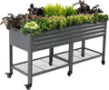 Rolling Elevated Raised Garden Bed-V Series, 1000 Lbs Weight Capacity, Outdoor by VegoGarden