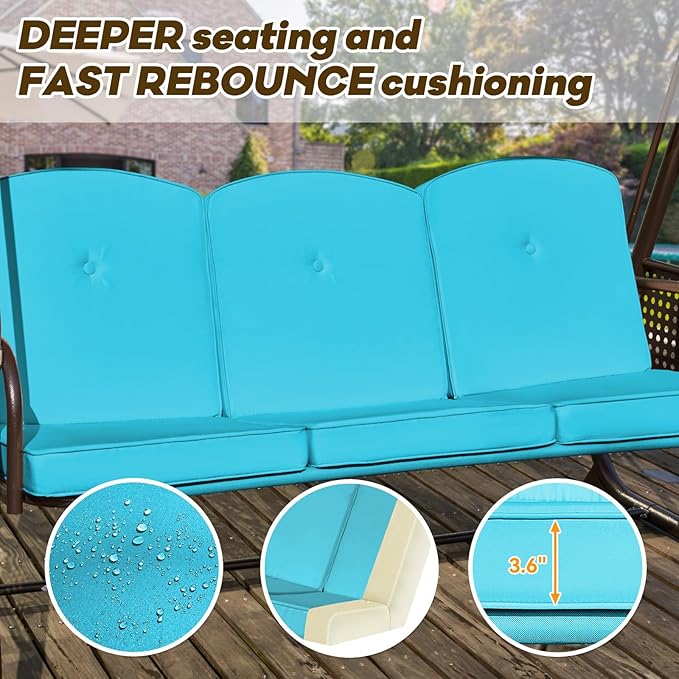 3 in 1 Outdoor Porch Swing - Image 5