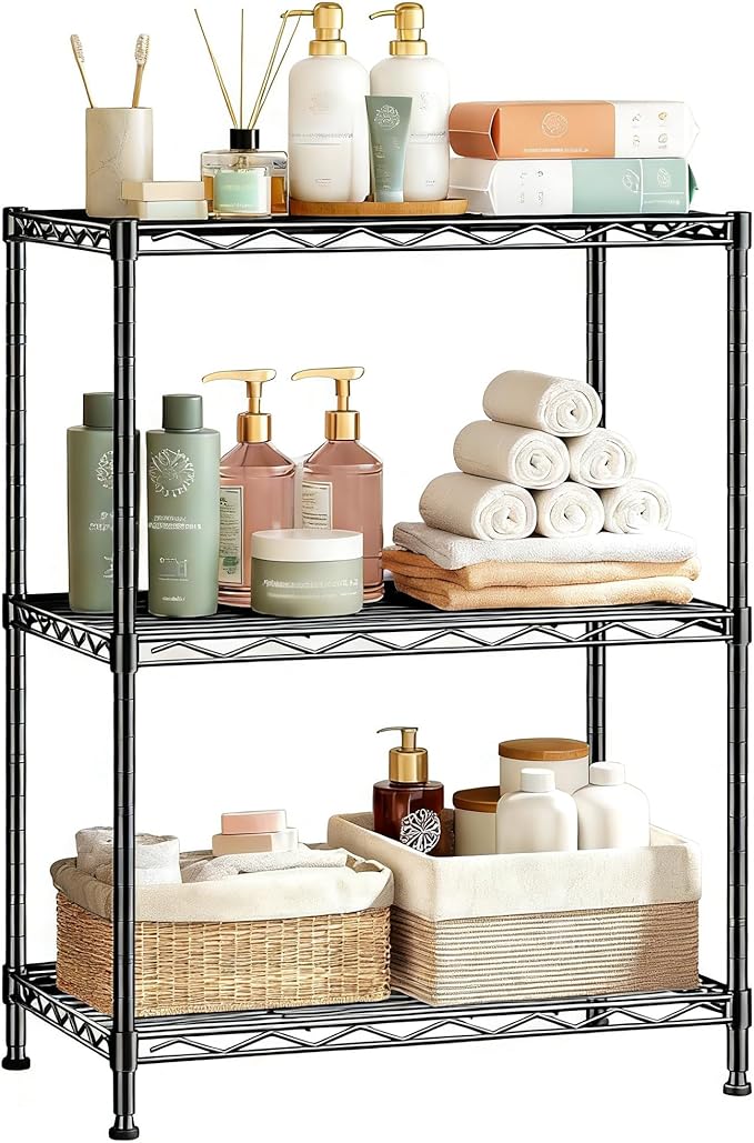 Xcity Storage Shelves, 3 Tier Heavy Duty Metal Shelving Unit, 1050 LBS Capacity by Unknown