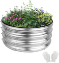 2x2x1ft Round Galvanized Raised Garden Bed Kits, Raised Garden Bed Metal by Liyarya