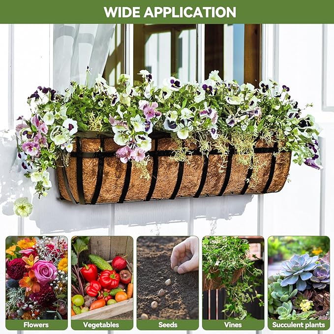 2Pcs Trough Coco Liner 24" Coco Coir Liners - Image 7