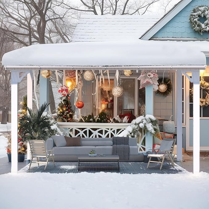 AECOJOY 12' x 8' Outdoor Gazebo Pergola - Image 4