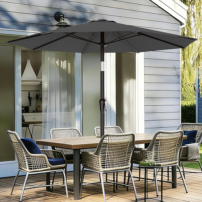 AreShark 9 FT Patio Umbrella for Outdoor, Outdoor Table Umbrella - Image 2