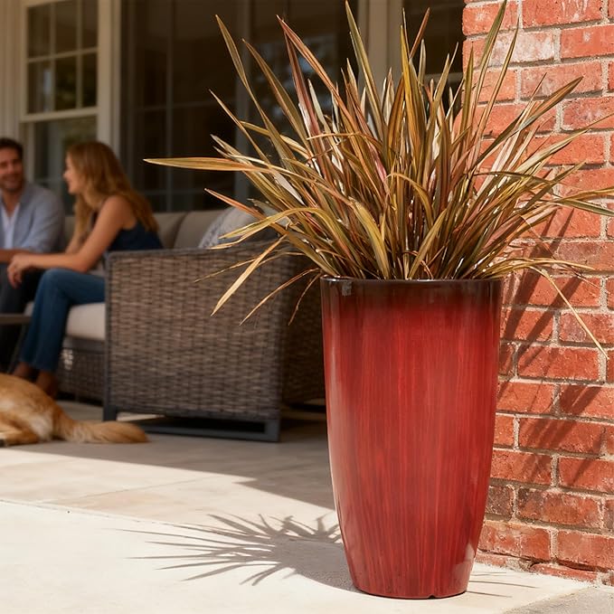Worth Garden 23.5" H. Large Plastic Planters - Image 2