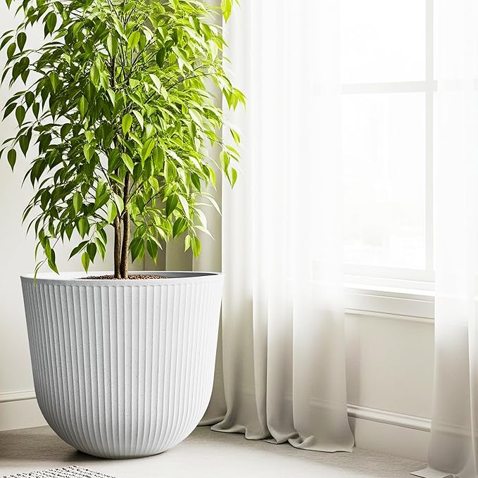 WORTH Garden Round Large Planter Pot 1-Pack - Image 3
