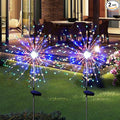 Solar Garden Lights for Outdoor Decor, Waterproof 2 Pack Solar Powered Firework by SolarEra-FREETOSHINE