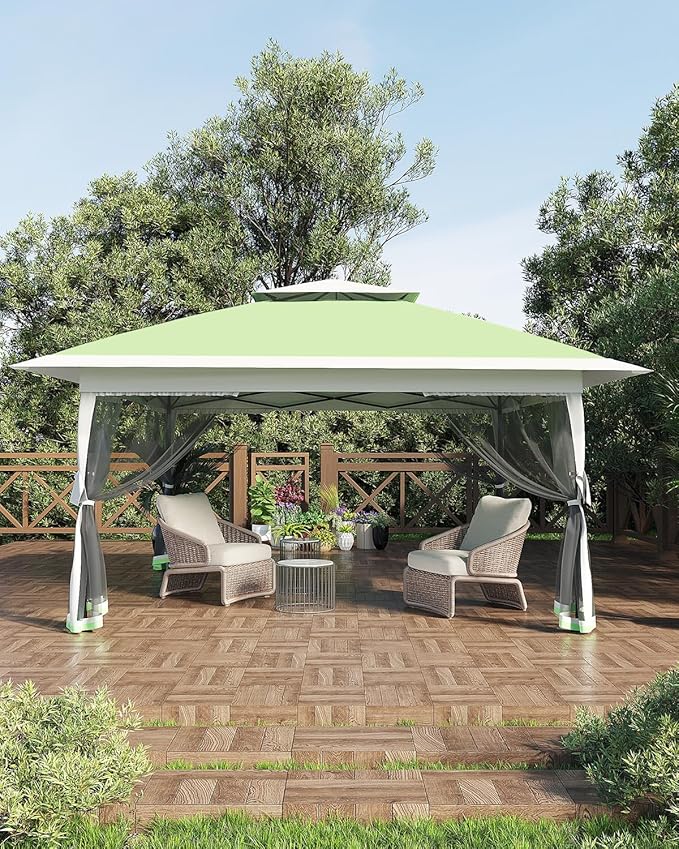 Canopy Tent 13x13 ft, Pop Up Gazebo One-Push Setup - Image 11