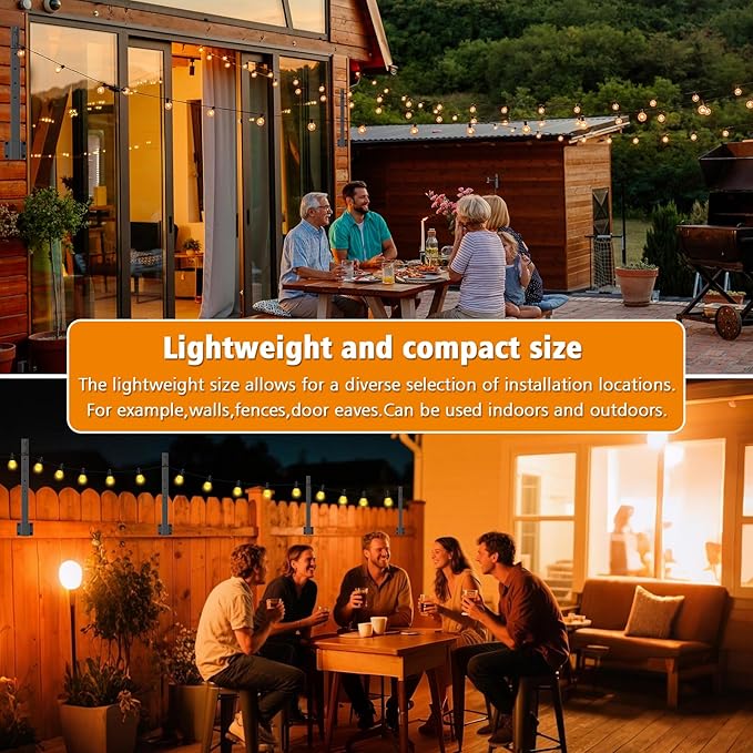 6 Pack String Light Poles, 2.8Ft Light Poles - Image 5