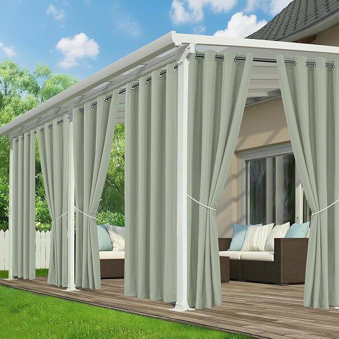 Patio Curtains Outdoor Waterproof by RichSets