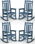 Ciokea Oversized Outdoor Rocking Chairs Set of 4, 380lbs Heavy-Duty Large Patio by CIOKEA