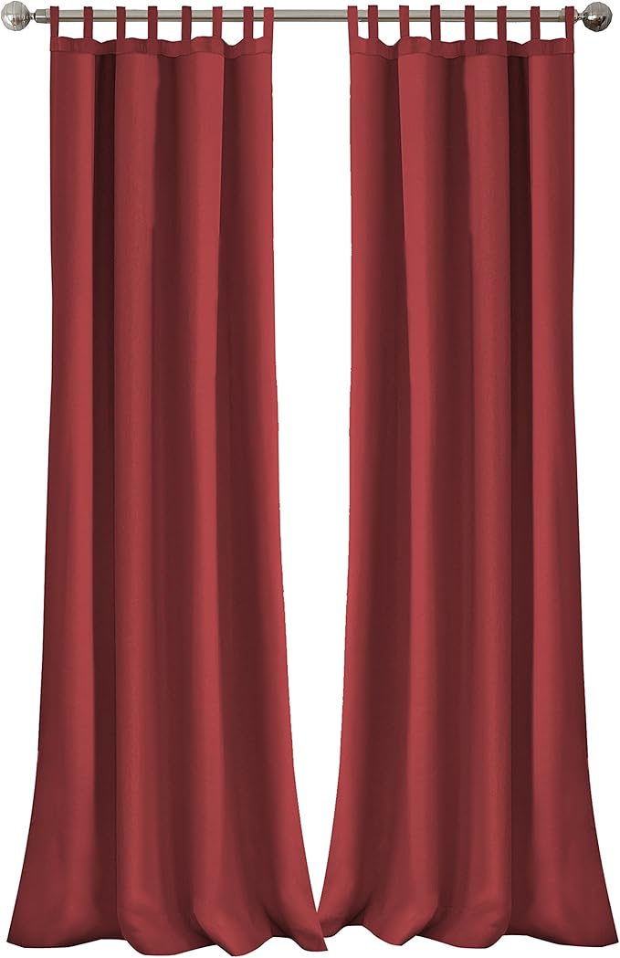 Elrene Home Fashions Matine Weatherproof Tab-Top Indoor/Outdoor Solid Color by ElreneHomeFashions