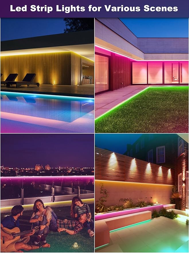 Outdoor Led Strip Lights Waterproof 298ft, Ip65 Outside Led Light Strip - Image 4
