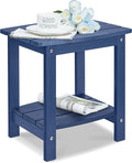Y&M Outdoor Side Table, HIPS Adirondack Small Double Layer Table, Waterproof by YM