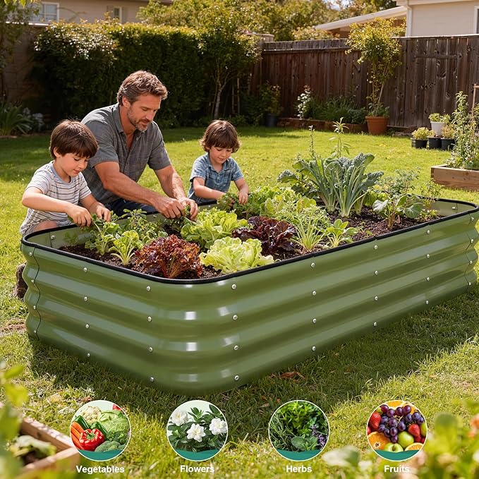4 in 1Galvanized Raised Garden Bed - Image 8