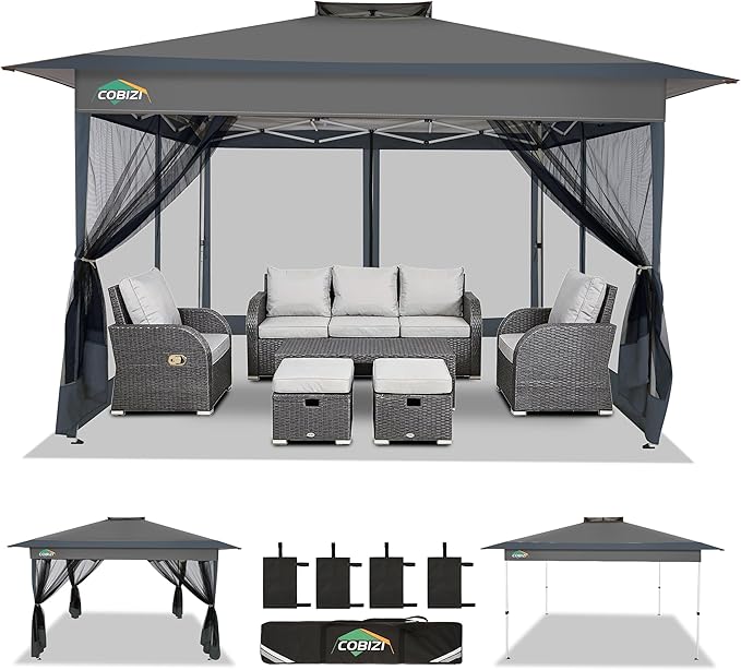 COBIZI 13x13 FT Pop up Gazebo on Clearance by COBIZI