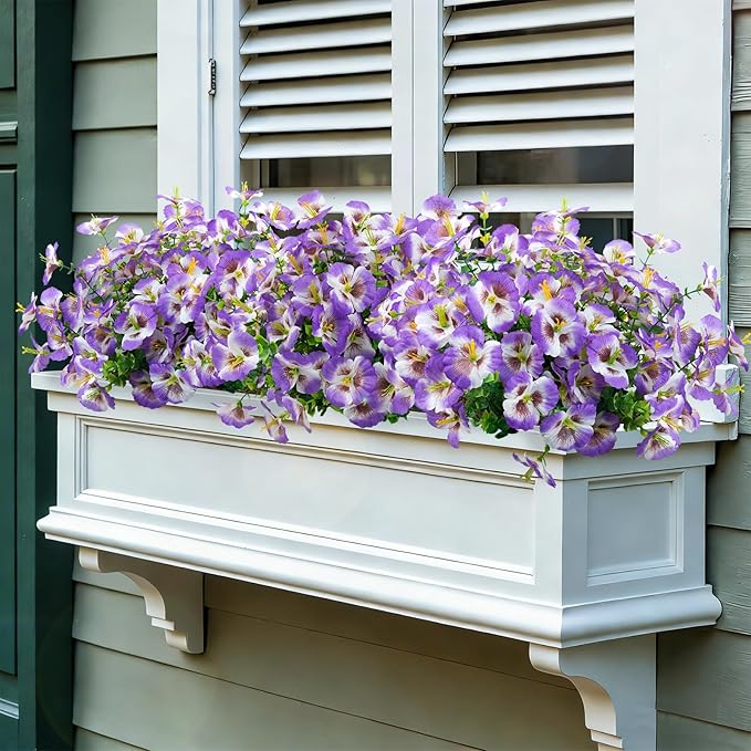 24 Bundles Artificial Pansy Flowers - Image 4