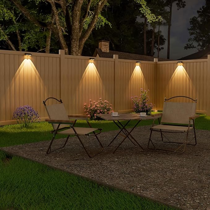 NIORSUN Solar Fence Lights, 24 Pack Solars Deck Light, Warm White Color - Image 2