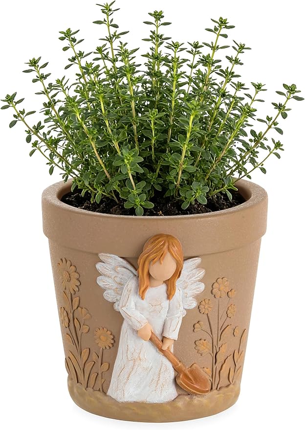 Gardening Gifts for Women: Hand-Painted 3D Art Planter for Plant Lover by Unknown