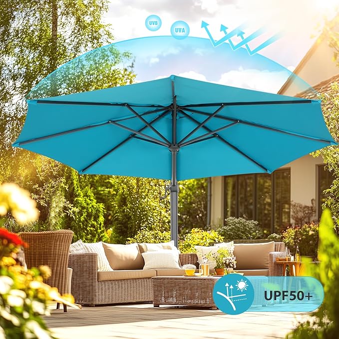 HOTEEL10x10ft Patio Umbrella Cantilever Umbrellas - Image 6