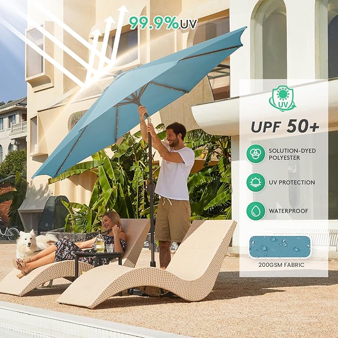 JEAREY 9FT Outdoor Patio Umbrella - Image 5