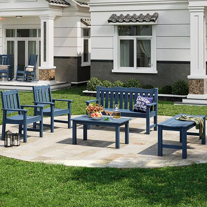 Stoog Backless Outdoor Bench, 2-Person Patio Benches - Image 8