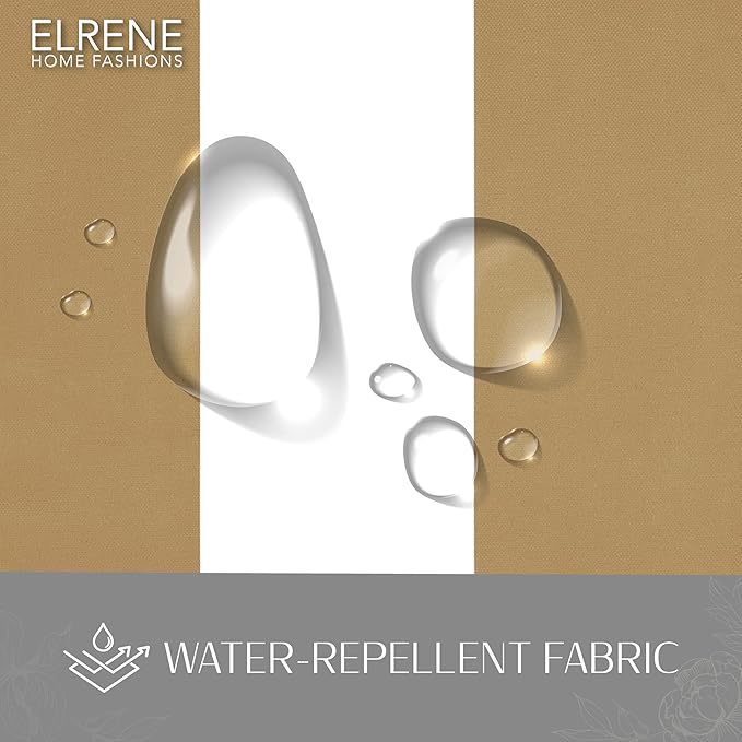 Elrene Home Fashions Highland Stripe Indoor/Outdoor Curtain Panel, 50 inches X - Image 4