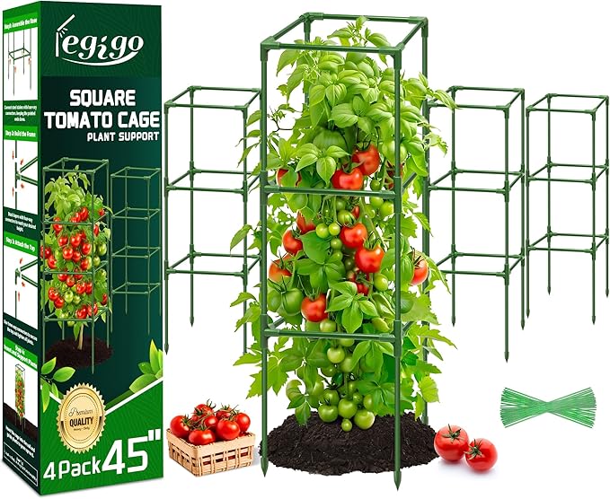 Legigo 4 Pack Square Tomato Cages by Legigo