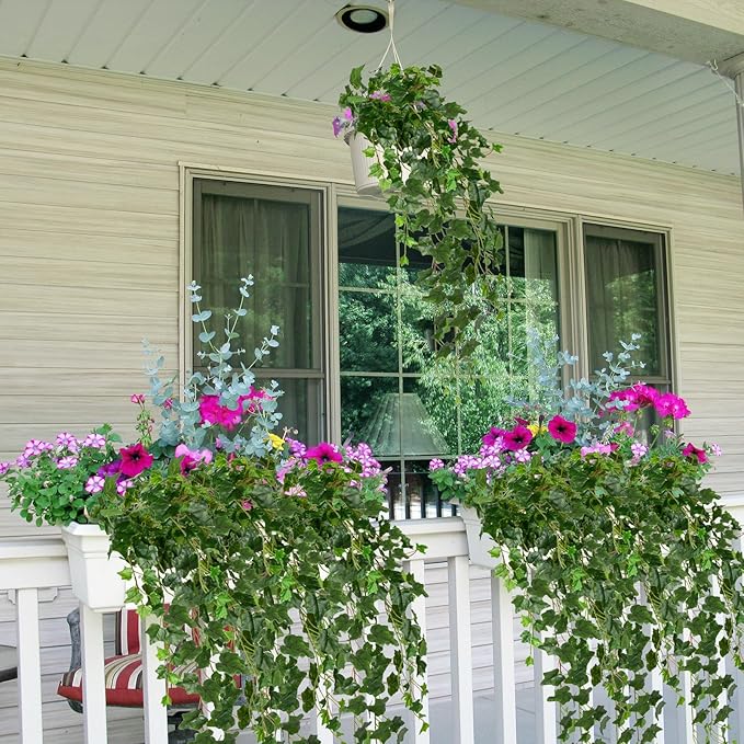 Hollyone Artificial Hanging Plants 36" Fake Ivy Vine Faux Ivy Leaves Hanging - Image 5