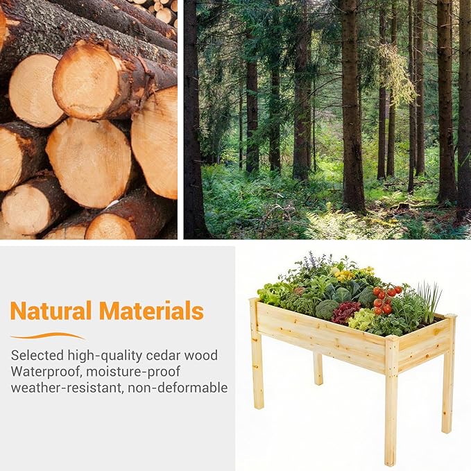 DUMOS Raised Garden Bed with Legs, 300lbs Capacity Outdoor Gardening Planters - Image 7