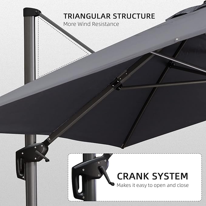 PURPLE LEAF 10' X 13' Patio Umbrella - Image 7