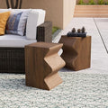 COSIEST Concrete Side Table, Decorative Garden Stools by COSIEST