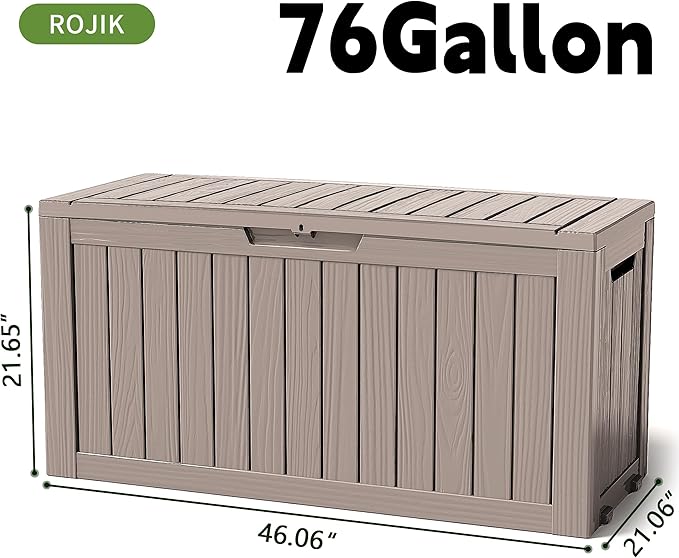 ROJIK Outdoor Storage Housing Deck Box - Image 2