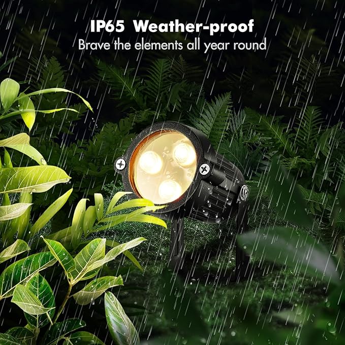 LemonBest Landscape Lighting - 6W RGB Color Changing Halloween Landscape Lights - Image 4