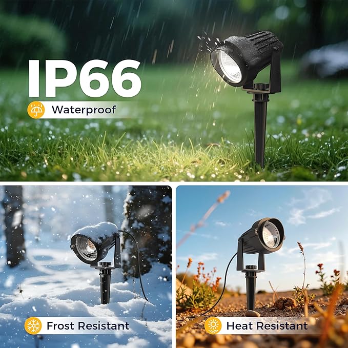L LOHAS LED 5W Dusk to Dawn Outdoor Lighting, Auto On/Off 6000K Landscape - Image 3