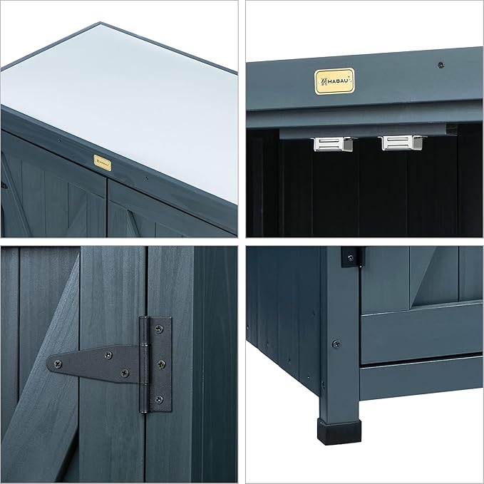 HABAU Outdoor Storage Cabinets Weatherproof - Image 5