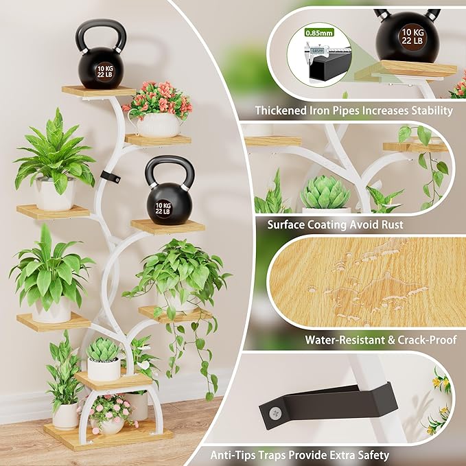 Plant Stand Indoor with Grow Light - Image 7