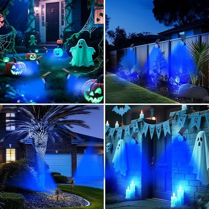 nipify 2 Pack Solar Spot Lights Outdoor Waterproof, Solar Spotlight Light - Image 7