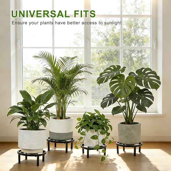 Metal Plant Stand Indoor Outdoor, Heavy Duty Plant Riser, Sturdy Flower Pot - Image 7