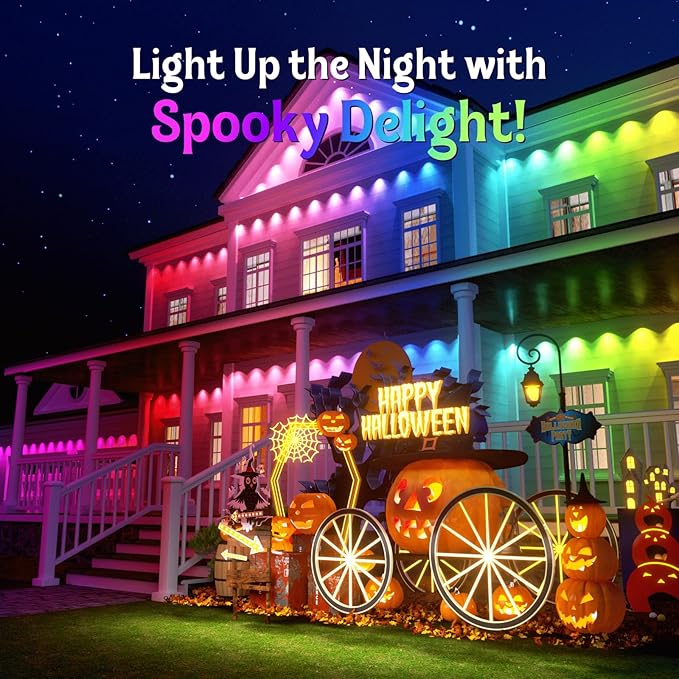 Fitop Permanent Outdoor Lights, 200FT RGB Smart LED Eaves Light, IP67 - Image 4